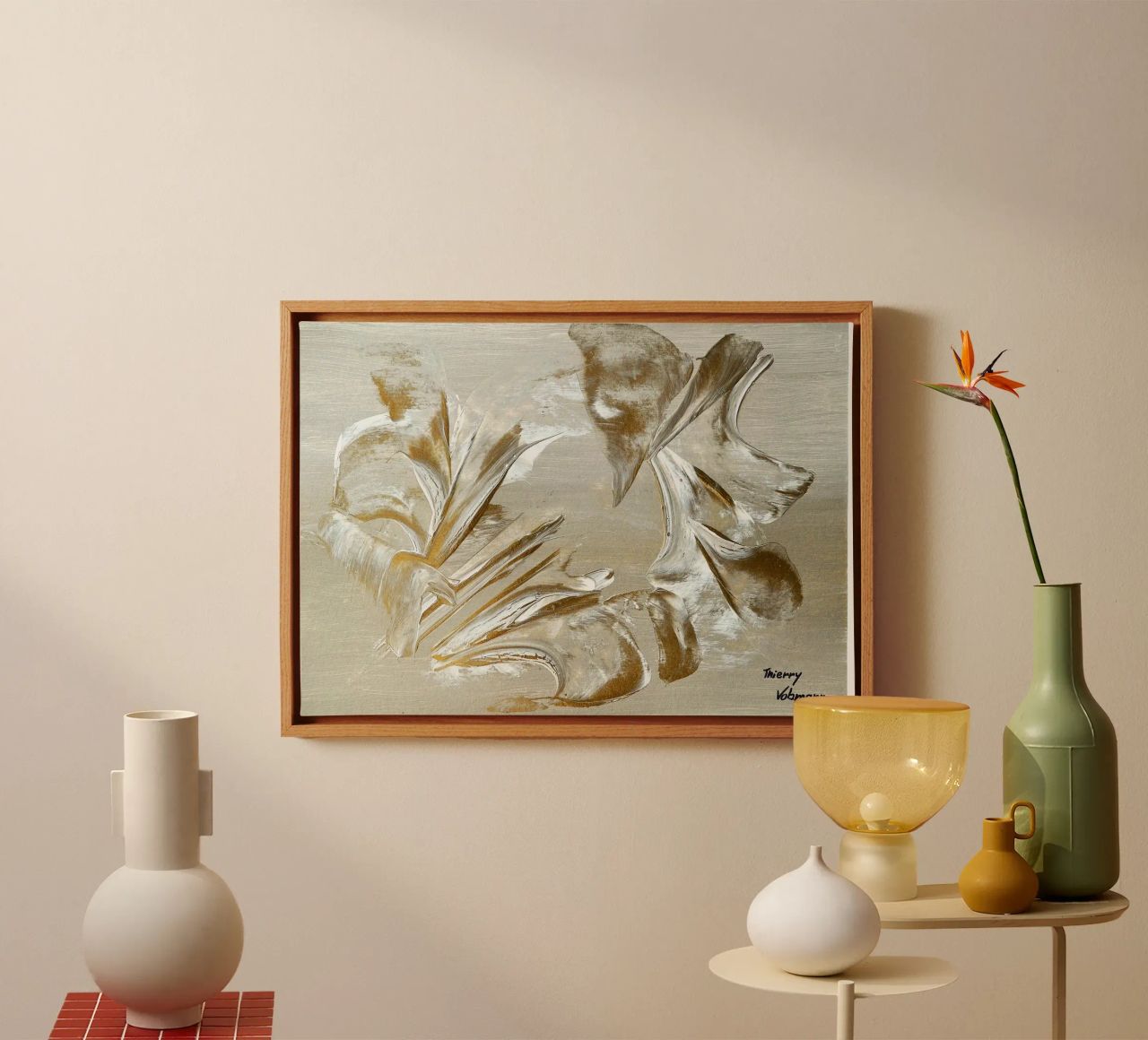 MESSAGE FROM THE HEART 22 tela da Thierry Vobmann Abstract painting