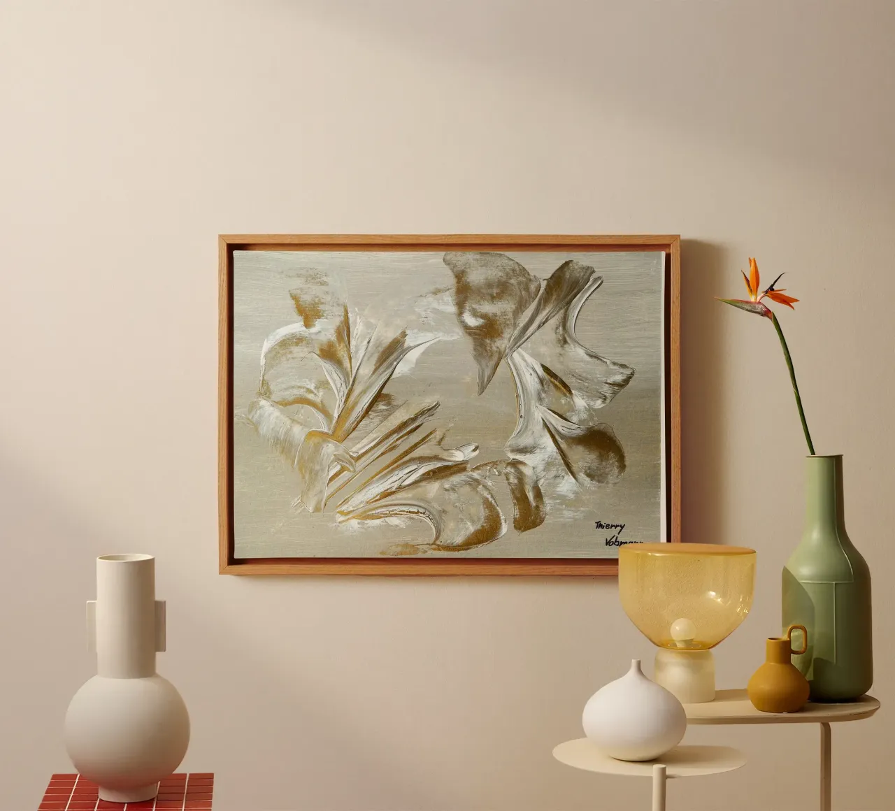 MESSAGE FROM THE HEART 22 Leinwand von Thierry Vobmann Abstract painting