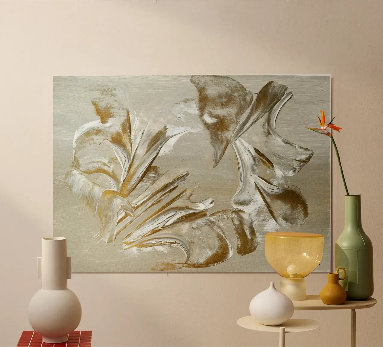 MESSAGE FROM THE HEART 22 carta hahnemühle da Thierry Vobmann Abstract painting