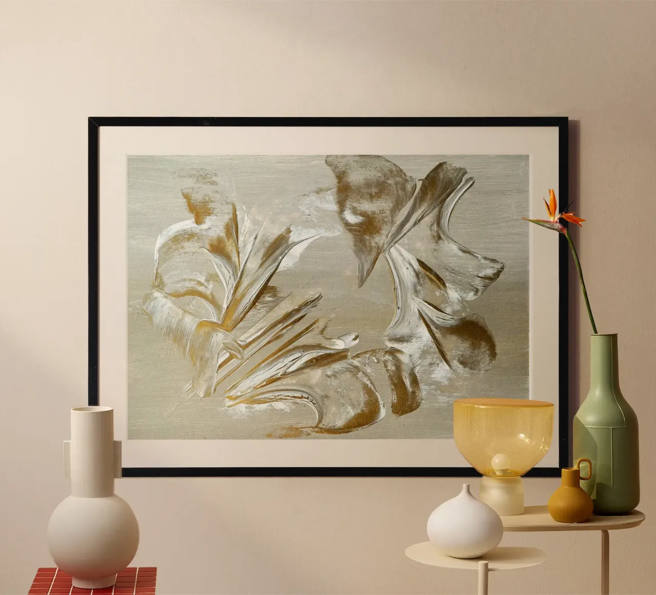 MESSAGE FROM THE HEART 22 carta hahnemühle da Thierry Vobmann Abstract painting