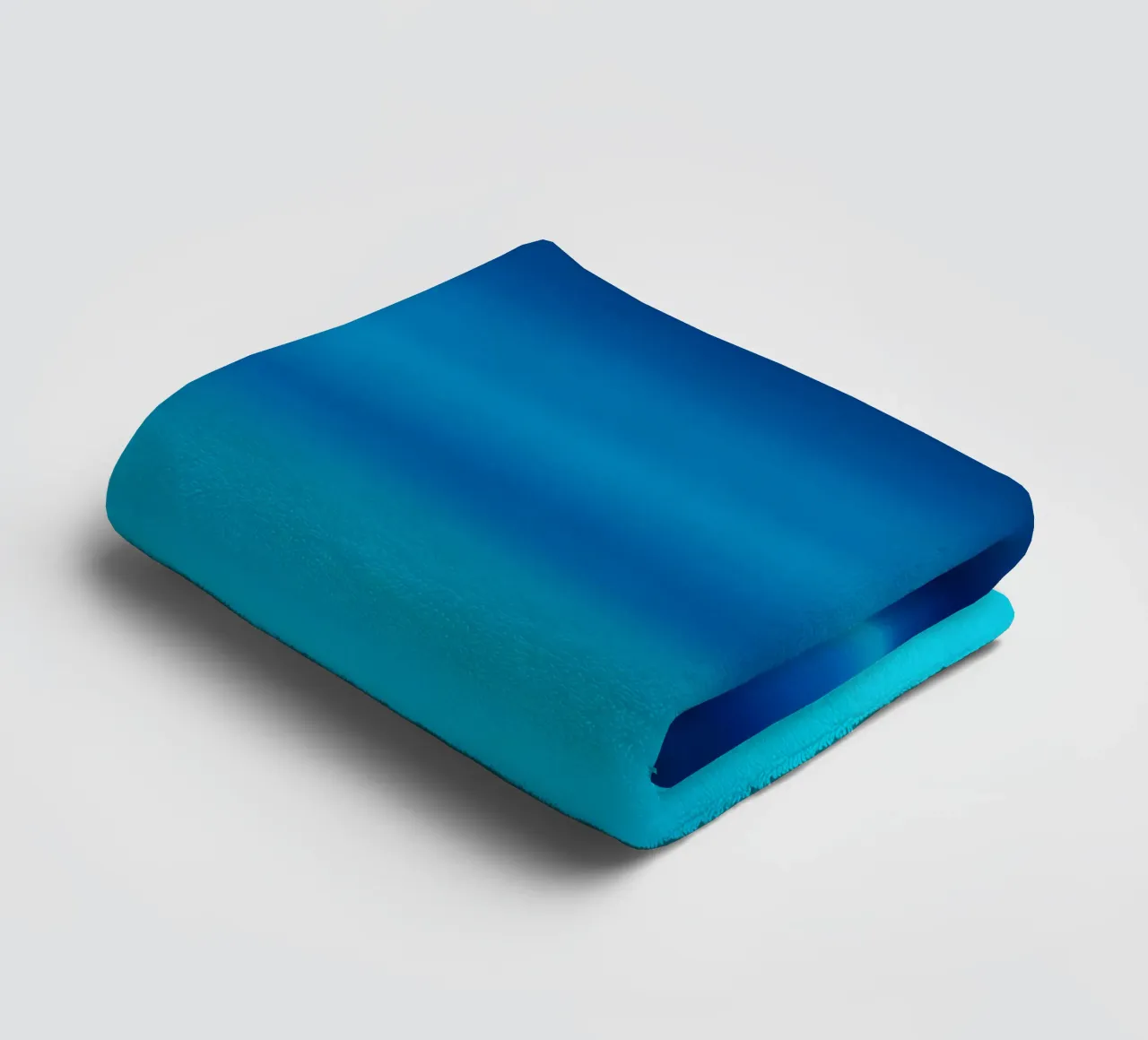 Gradiente oceano blu con onde delicate asciugamano da bagno da PhotoVibe Decor