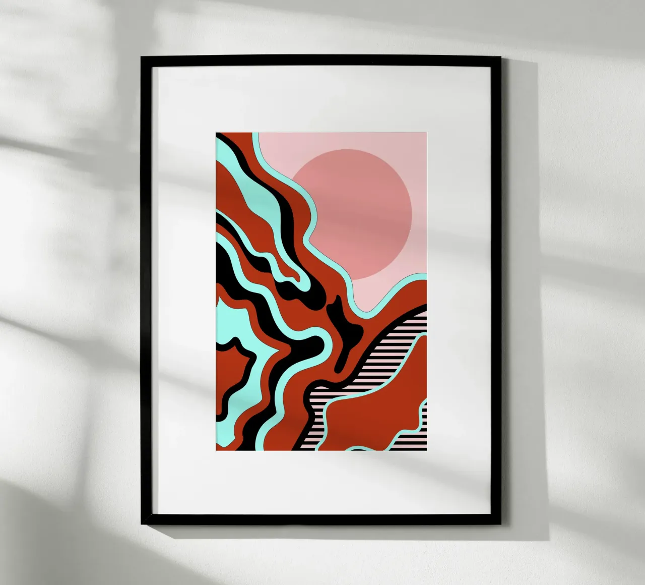 Mooie reis roest turkoois poster van SilverPegasus
