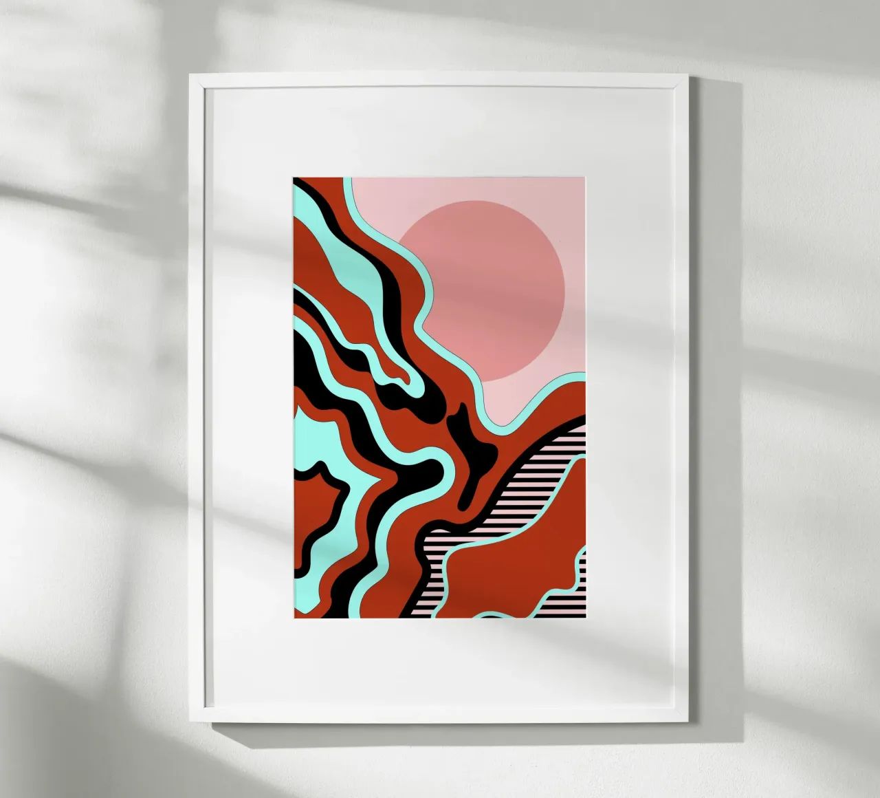 Mooie reis roest turkoois poster van SilverPegasus