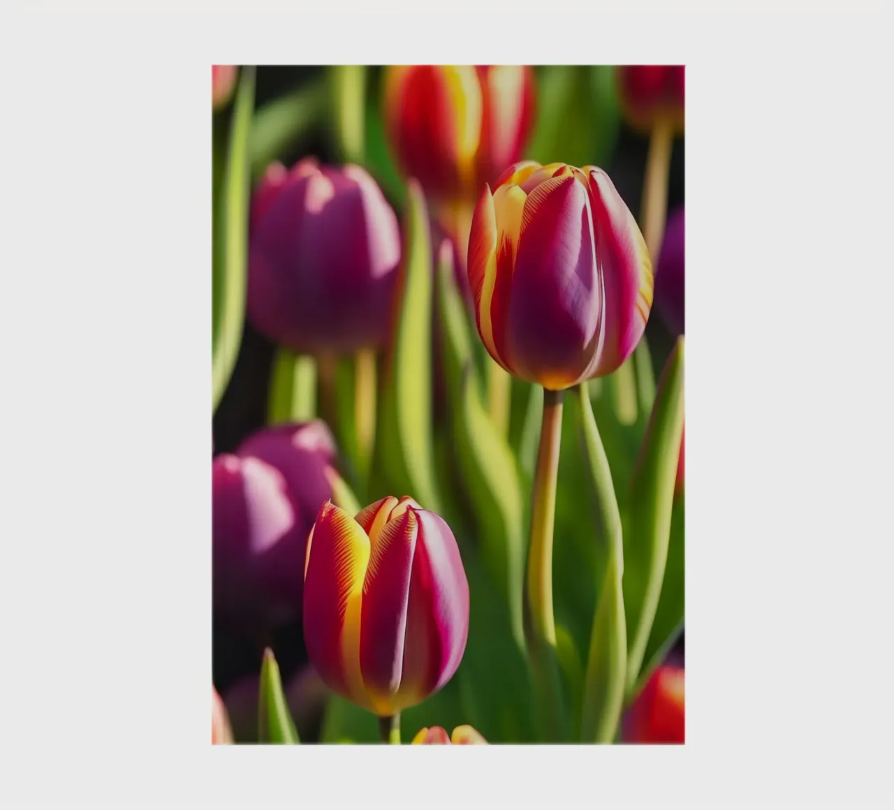Colorful Tulips in Bloom notebook by PhotoVibe Decor