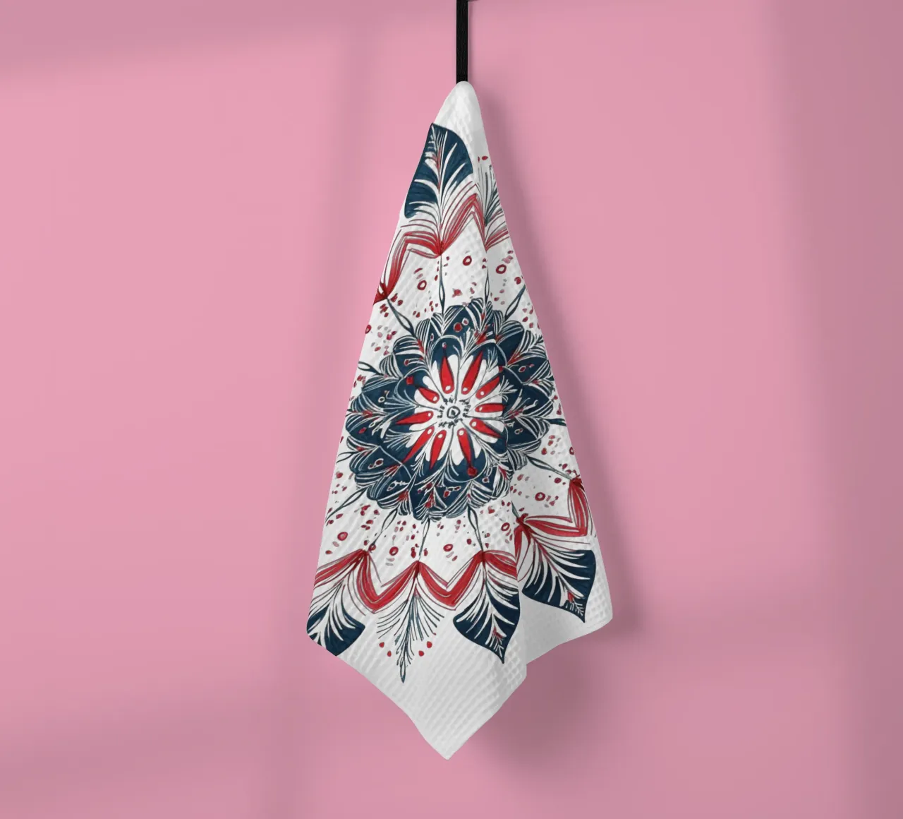 Christmas Mandala tea towel by Spiritual Touch