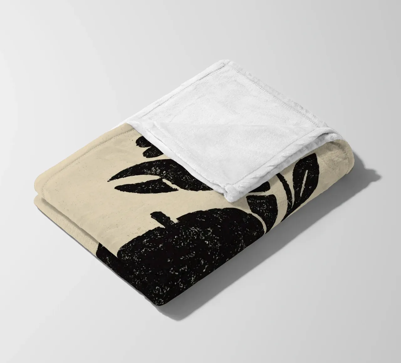Crab And Flowers No 02 coperta in pile da treechild