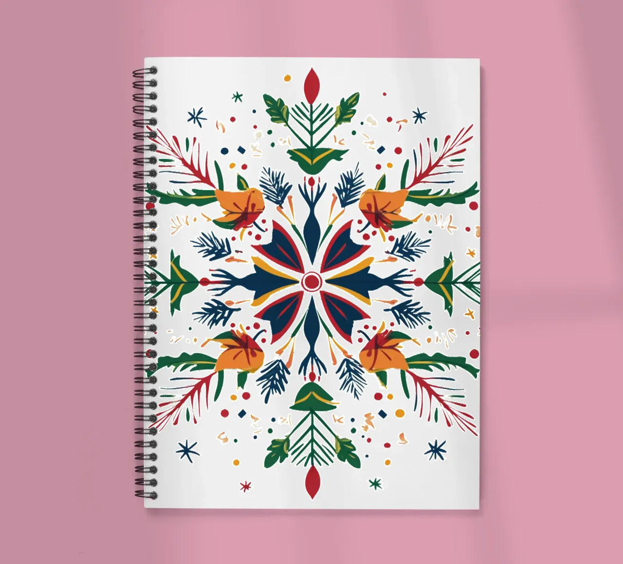 Christmas Mandala spiral notebook by Spiritual Touch