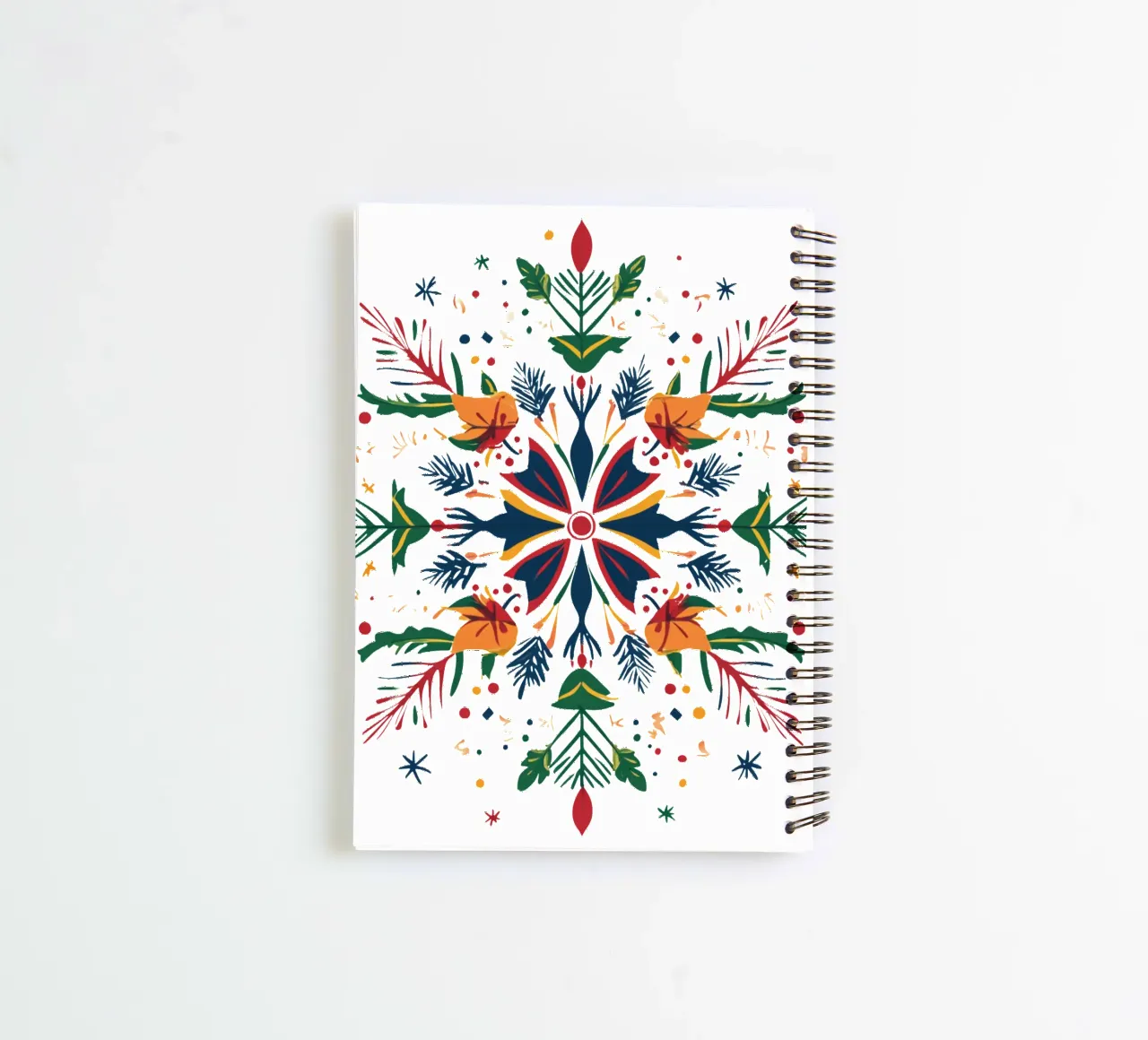 Christmas Mandala spiral notebook by Spiritual Touch