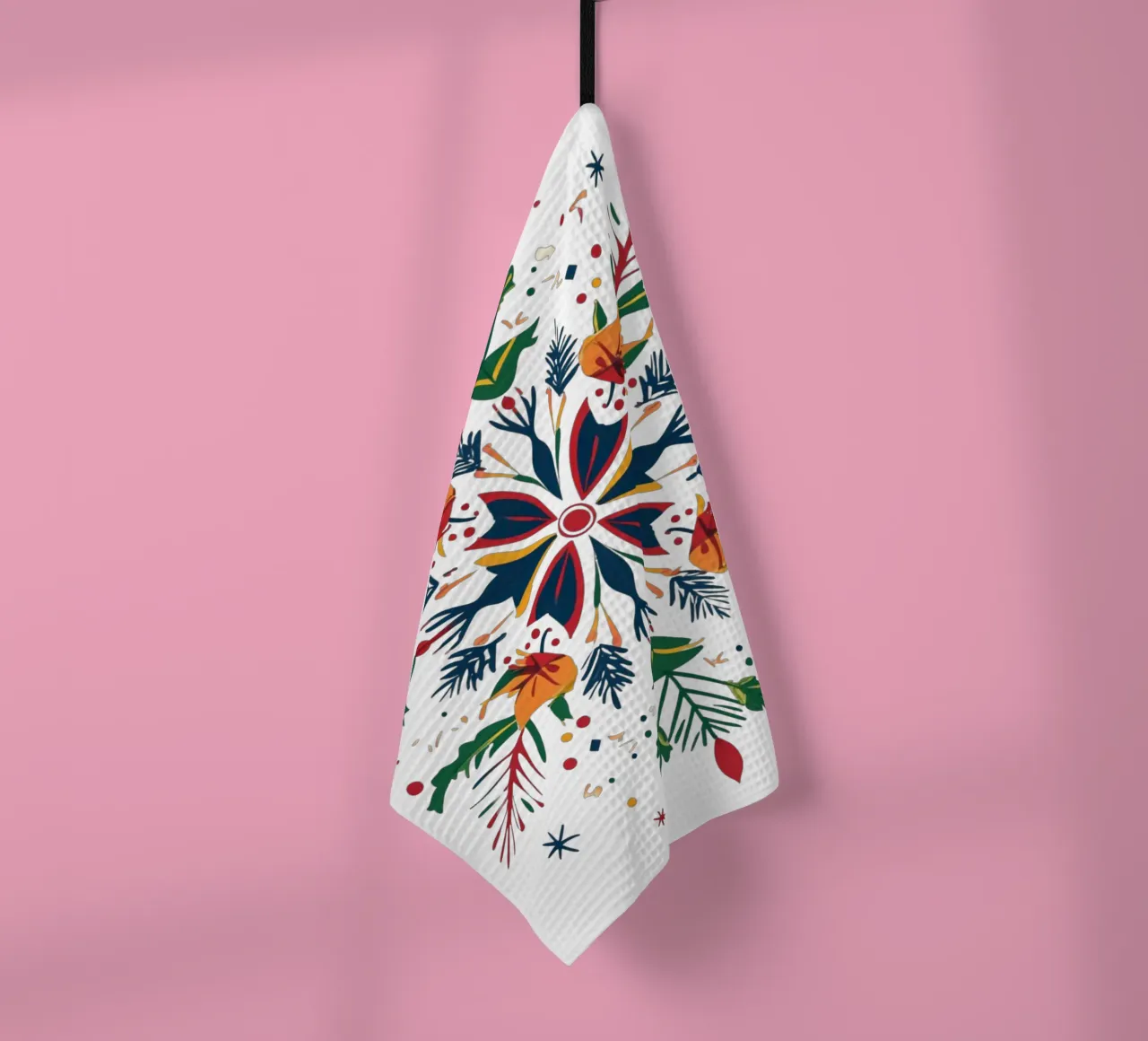 Christmas Mandala tea towel by Spiritual Touch