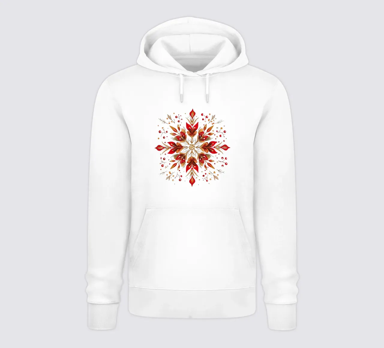 Mandala di Natale felpa con cappuccio da Spiritual Touch