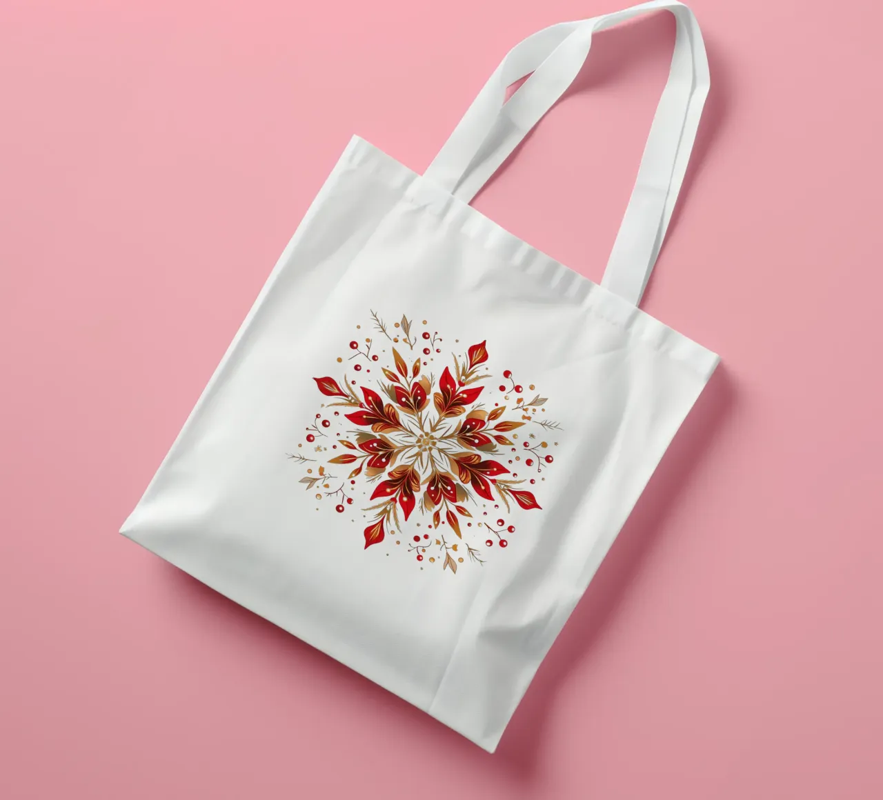 Christmas Mandala tote bag by Spiritual Touch