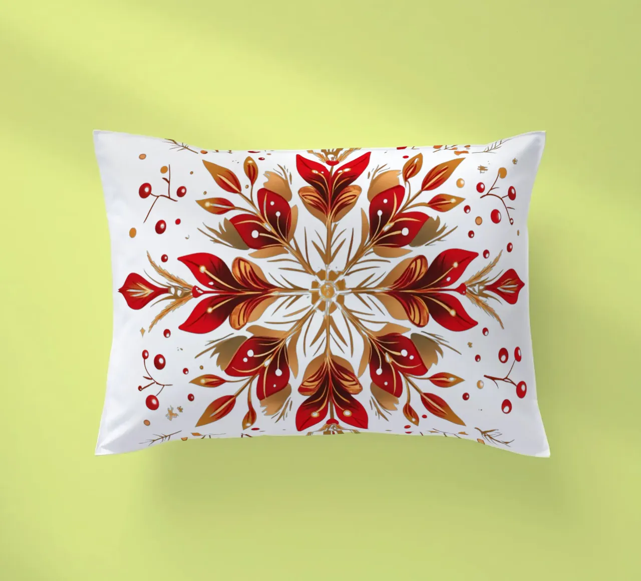 Christmas Mandala decorative cushion by Spiritual Touch