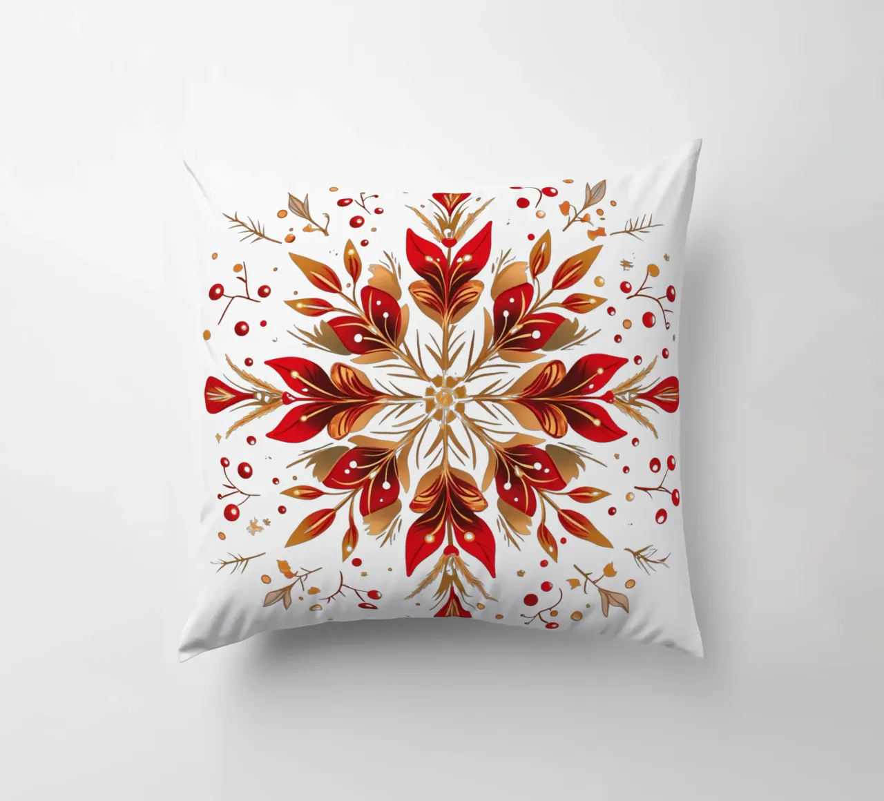 Christmas Mandala decorative cushion by Spiritual Touch