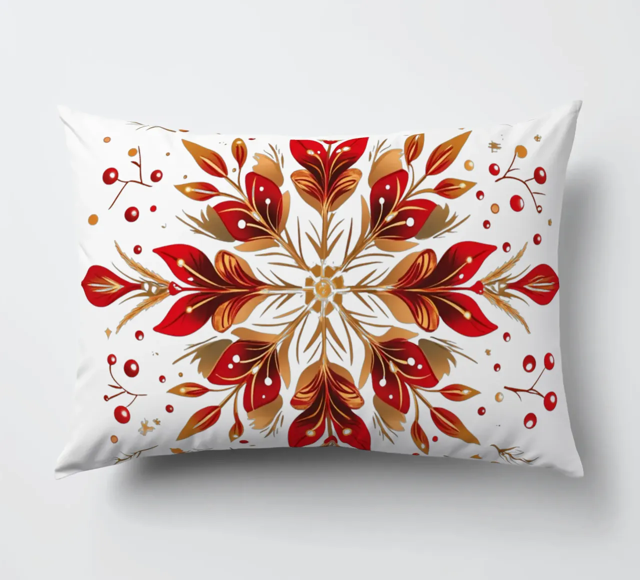 Christmas Mandala decorative cushion by Spiritual Touch