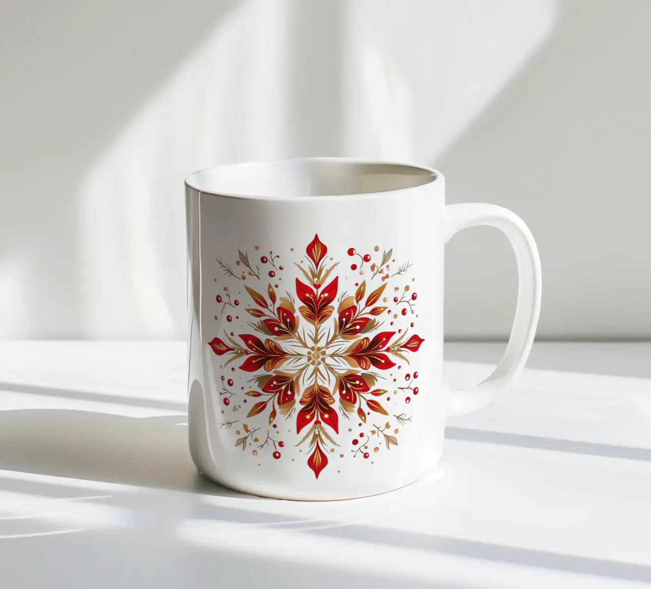 Mandala di Natale tazza in ceramica da Spiritual Touch