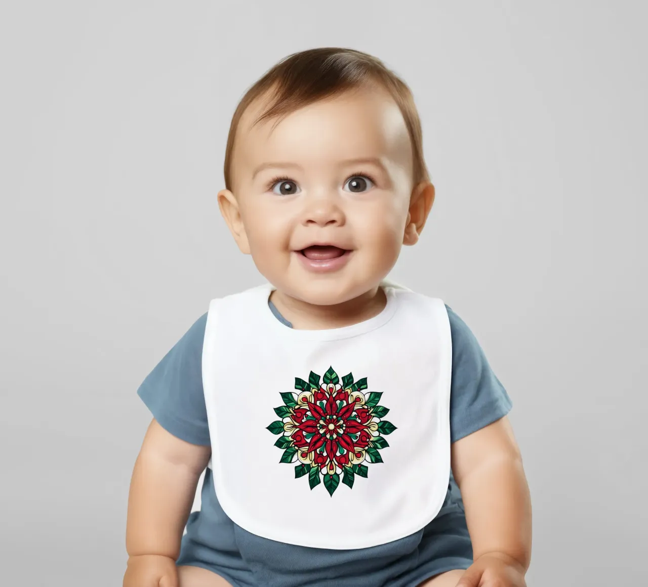 Mandala di Natale bavaglino da Spiritual Touch