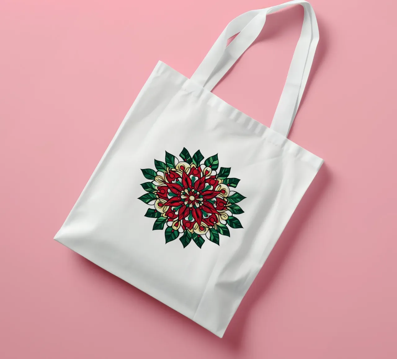 Christmas Mandala tote bag by Spiritual Touch
