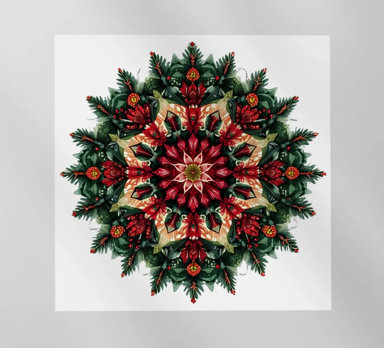 Mandala di Natale pellicola backlit da Spiritual Touch