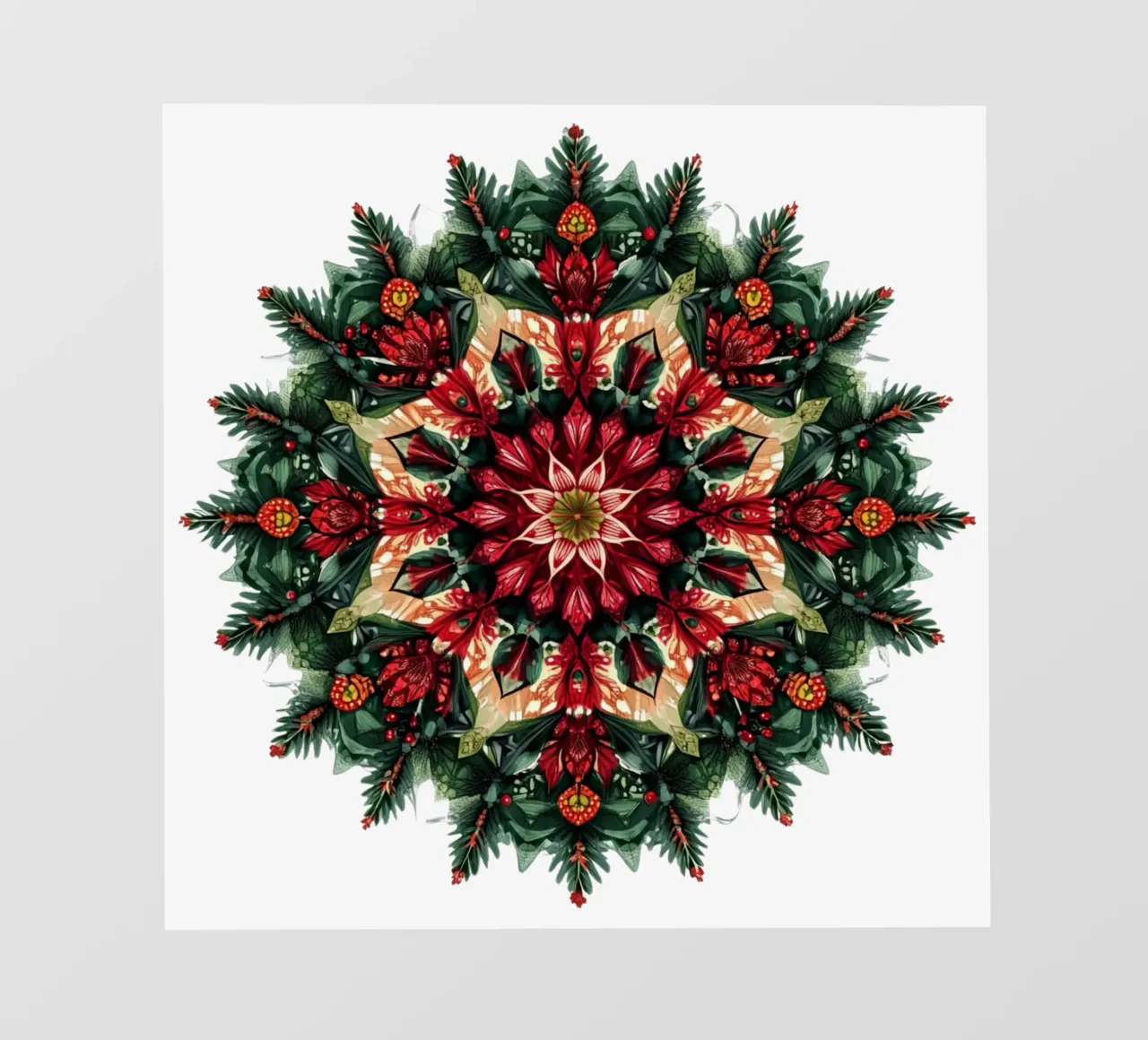 Mandala di Natale pellicola backlit da Spiritual Touch