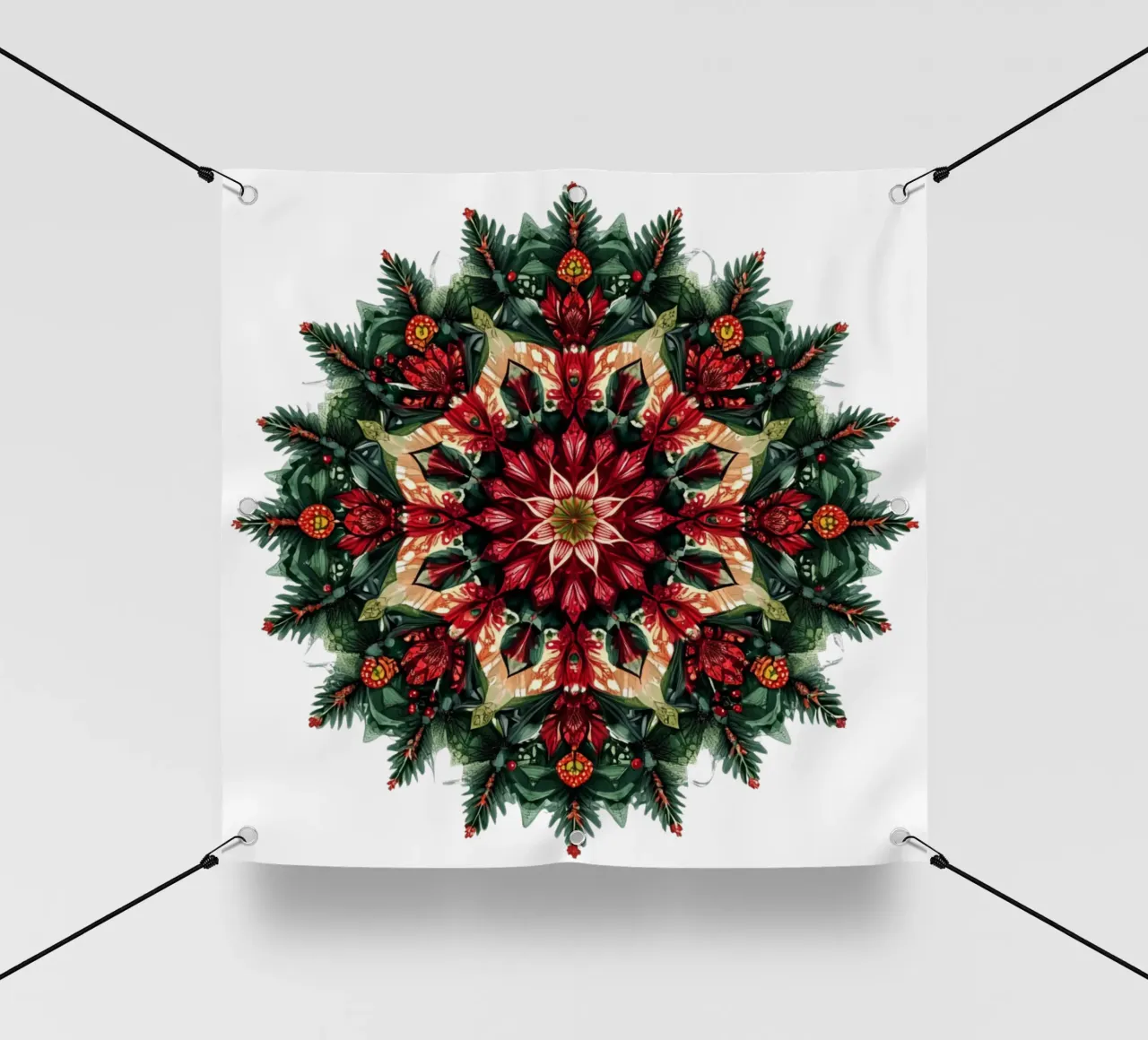 Mandala di Natale telo in pvc da Spiritual Touch