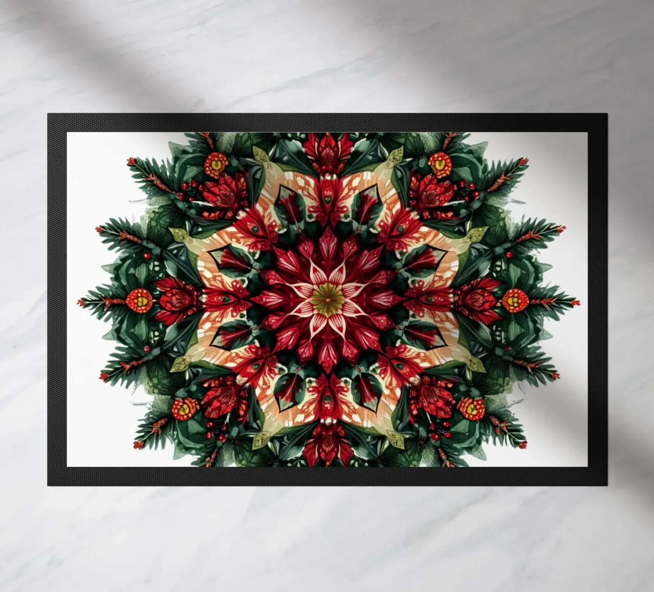 Mandala di Natale zerbino da Spiritual Touch