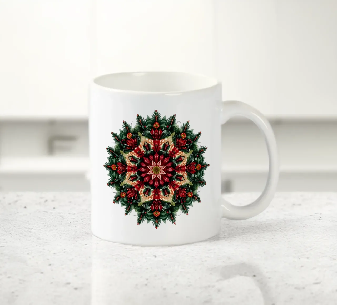 Mandala di Natale tazza in ceramica da Spiritual Touch