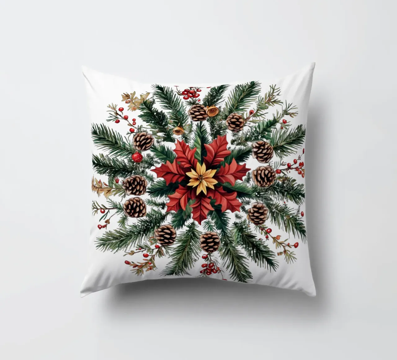 Mandala di Natale cuscino da Spiritual Touch