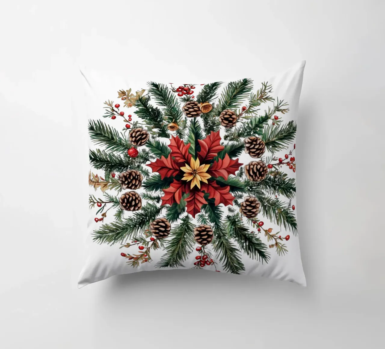 Mandala di Natale cuscino da Spiritual Touch