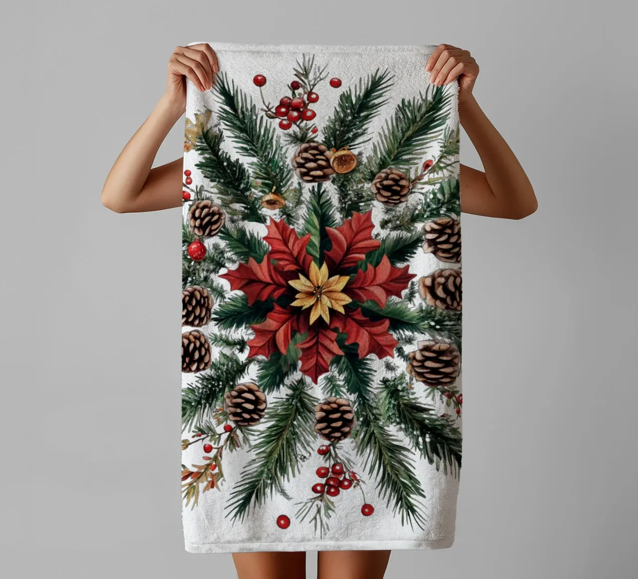 Mandala de Noël serviette de bain de Spiritual Touch