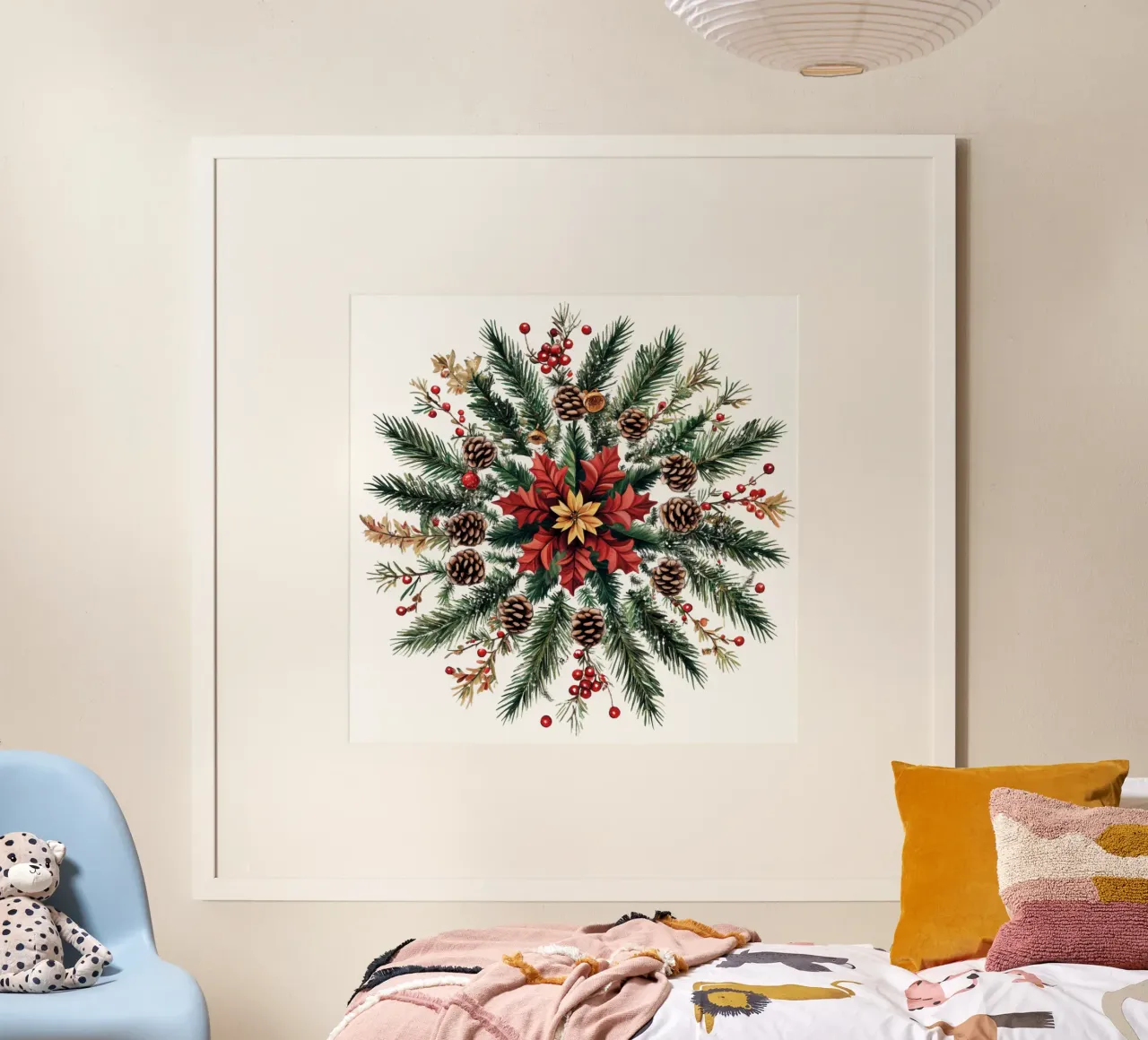 Mandala de Navidad poster de Spiritual Touch