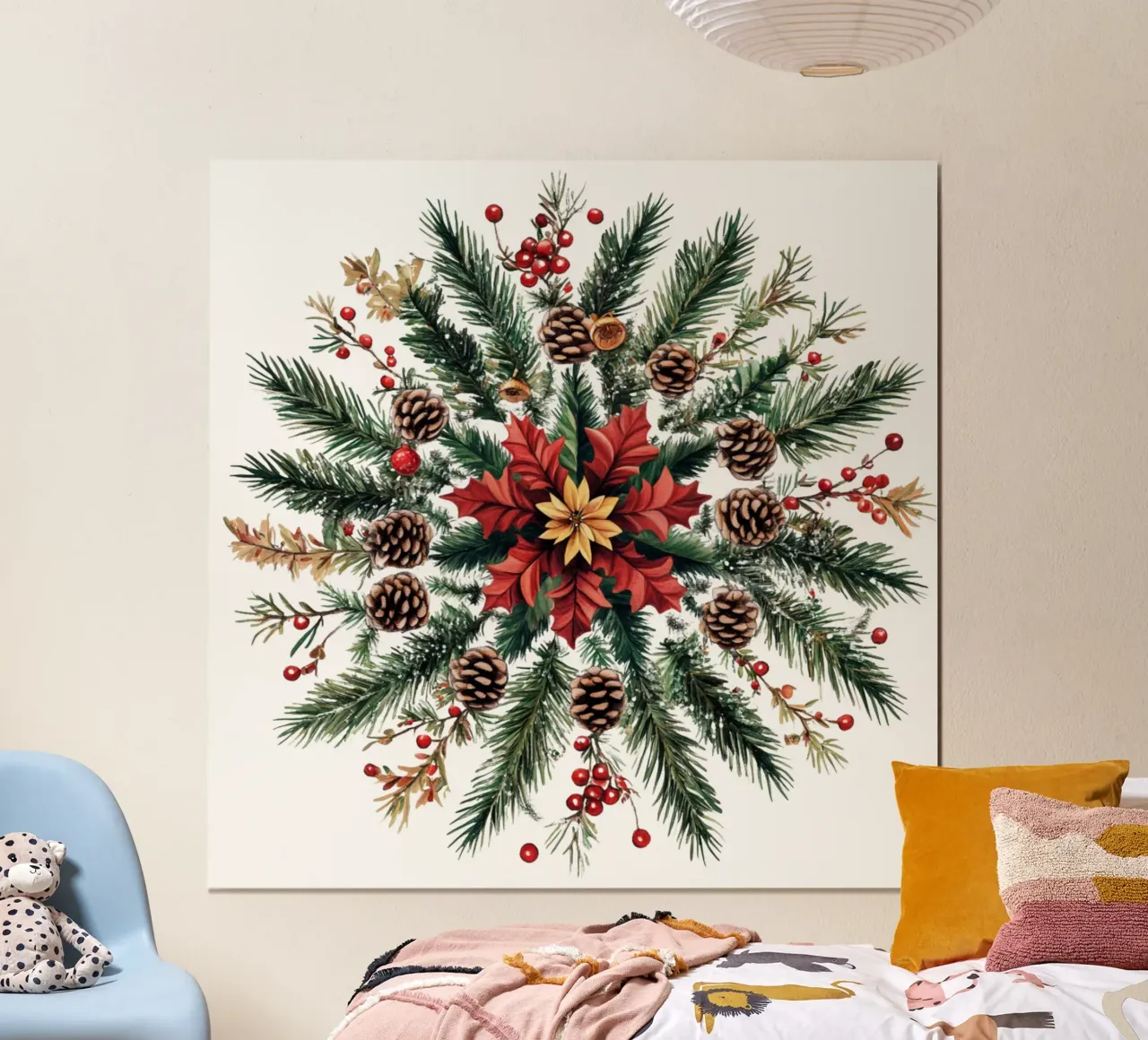 Mandala de Navidad poster de Spiritual Touch