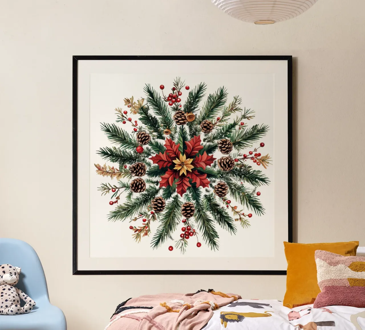 Mandala de Navidad poster de Spiritual Touch
