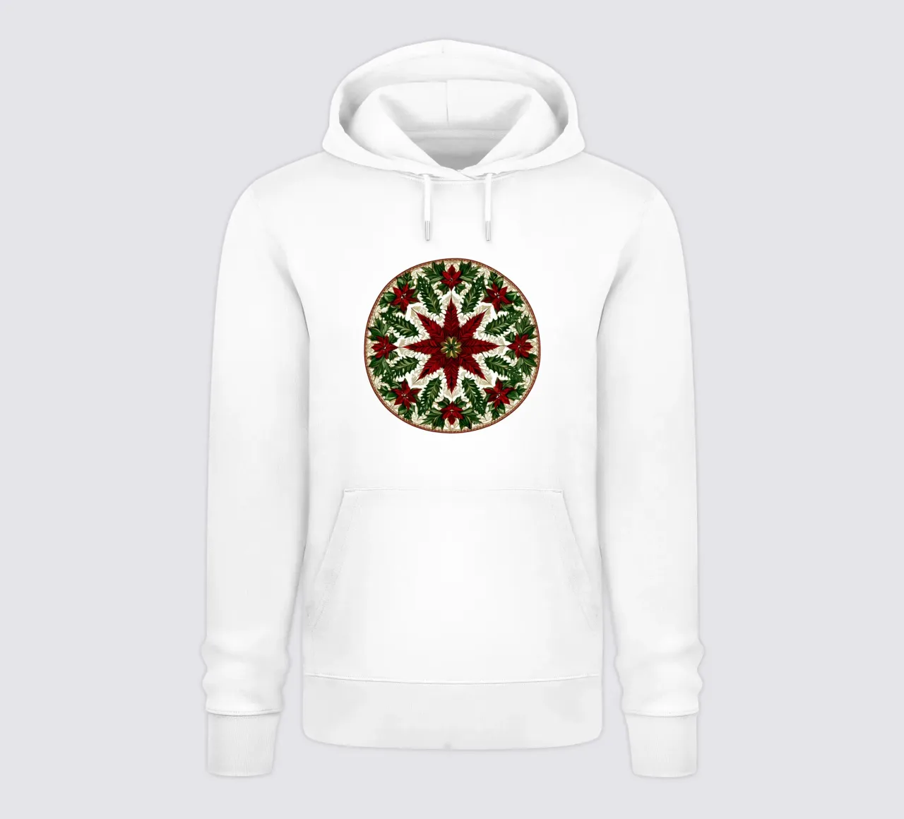 Mandala di Natale felpa con cappuccio da Spiritual Touch
