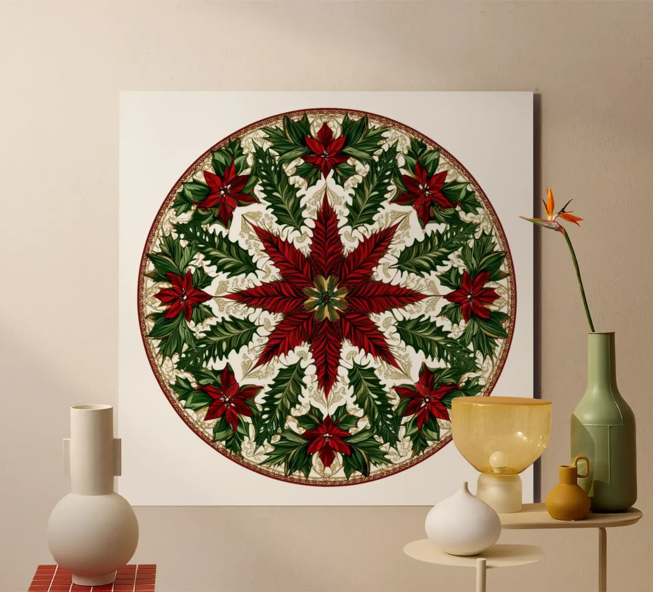 Christmas Mandala forex plate by Spiritual Touch