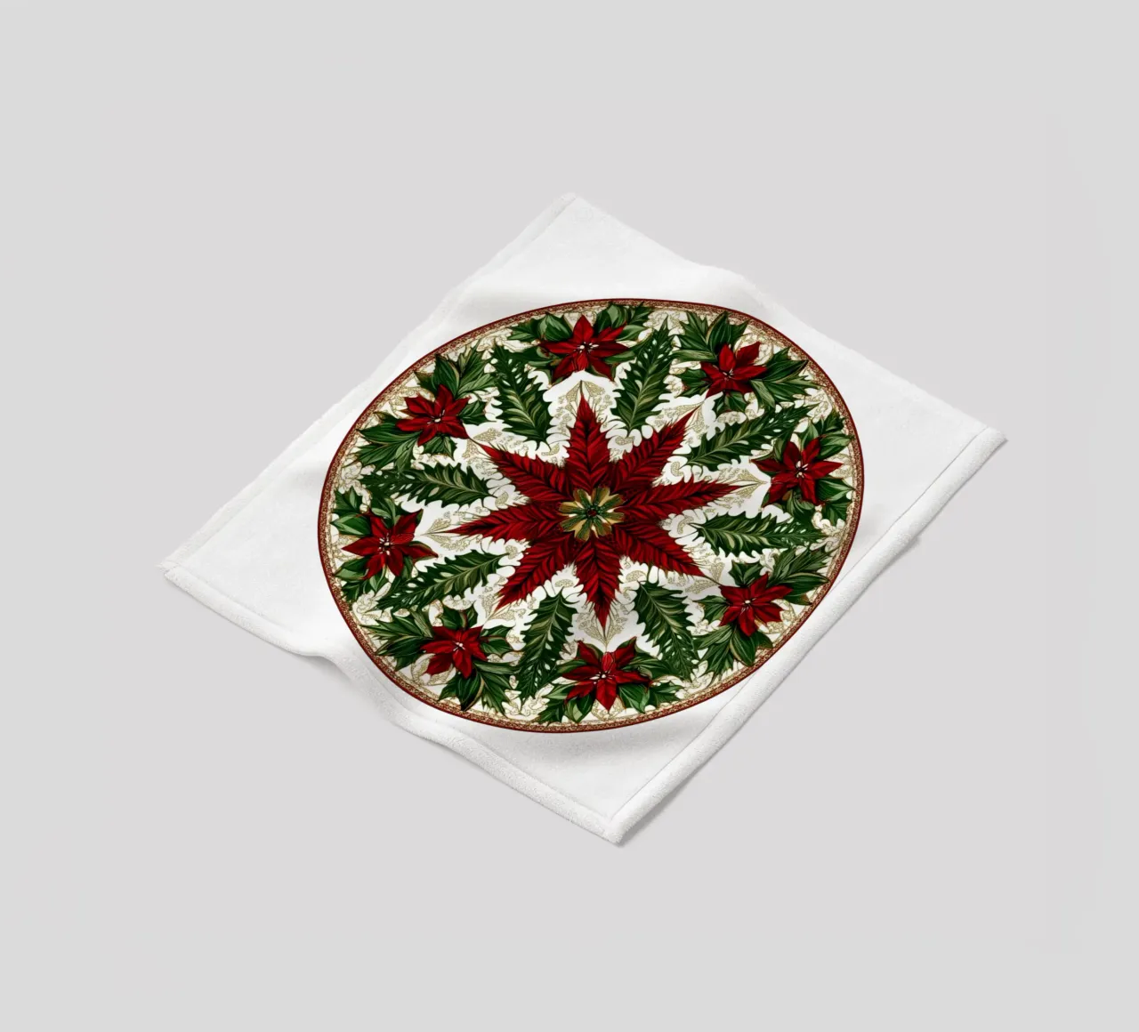 Mandala di Natale coperta in pile da Spiritual Touch