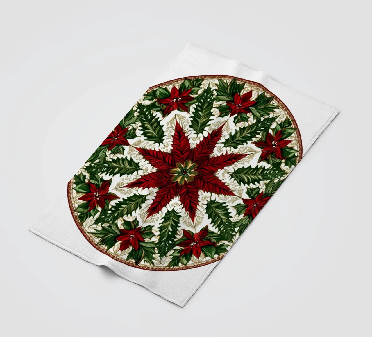 Mandala di Natale coperta in pile da Spiritual Touch