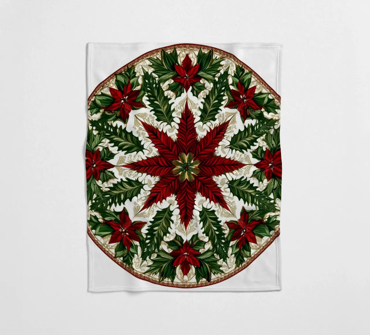 Mandala di Natale coperta in pile da Spiritual Touch
