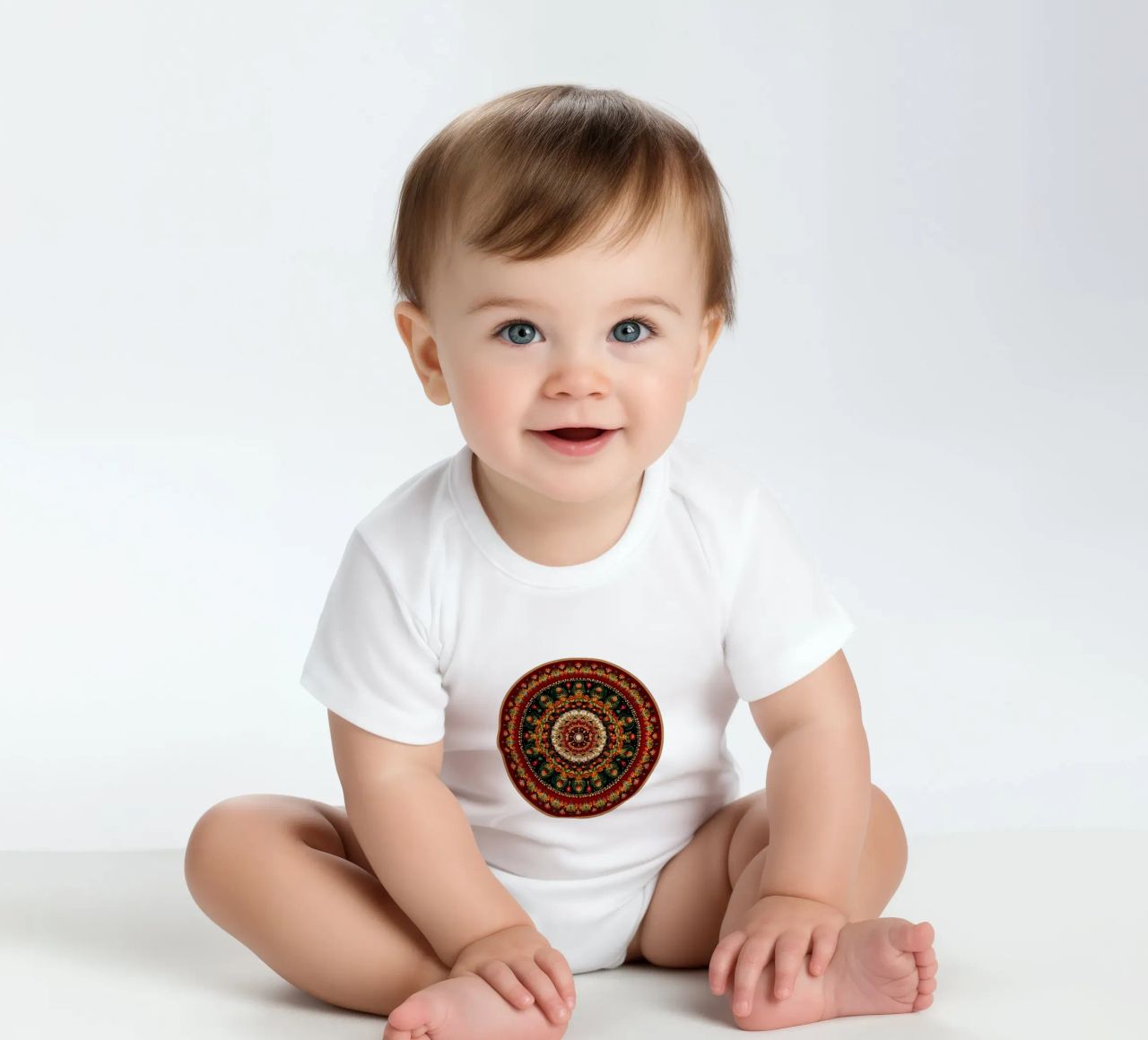 Mandala de Navidad body de bebé de Spiritual Touch