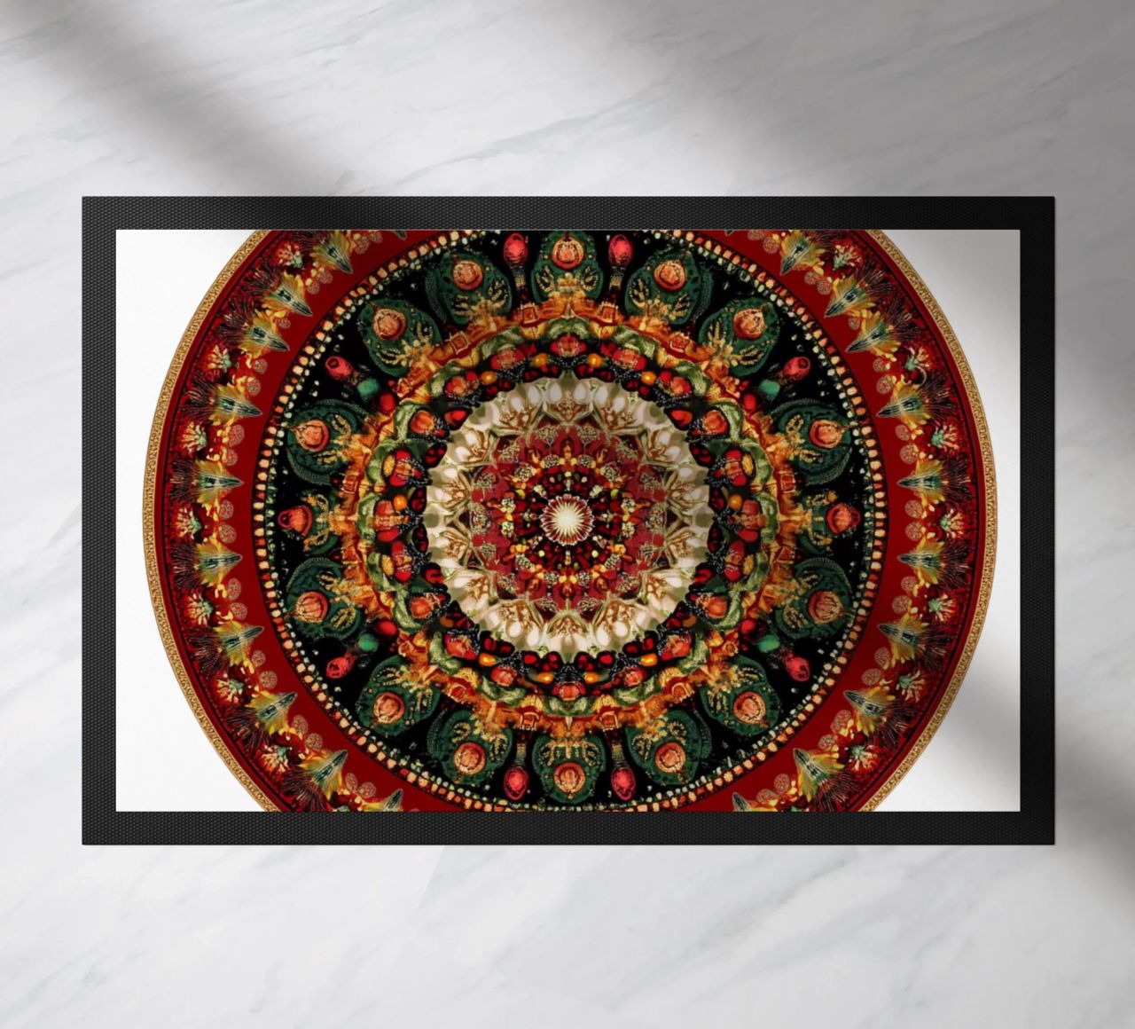 Mandala de Navidad felpudo de Spiritual Touch