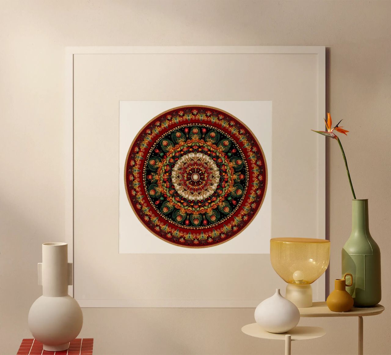 Mandala de Navidad hahnemühle de Spiritual Touch