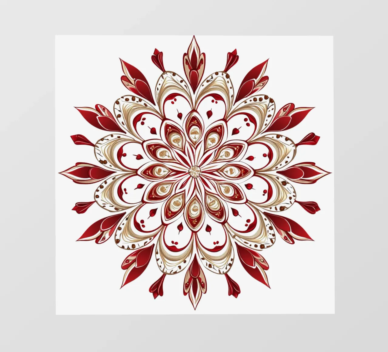 Mandala di Natale telo in pvc da Spiritual Touch