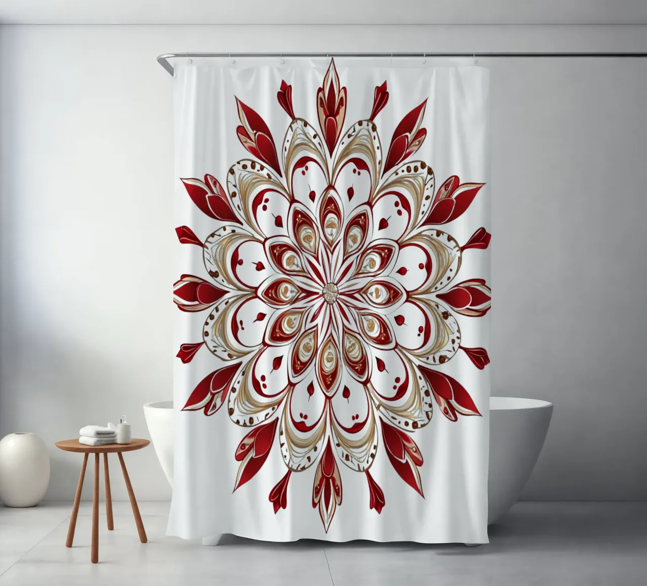 Weihnachts-Mandala Duschvorhang von Spiritual Touch