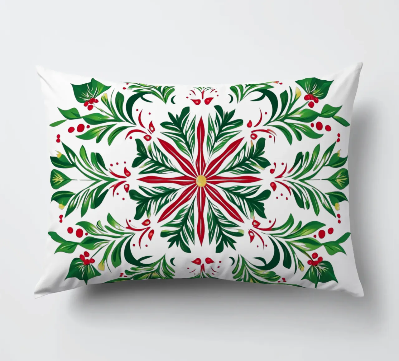 Christmas Mandala decorative cushion by Spiritual Touch