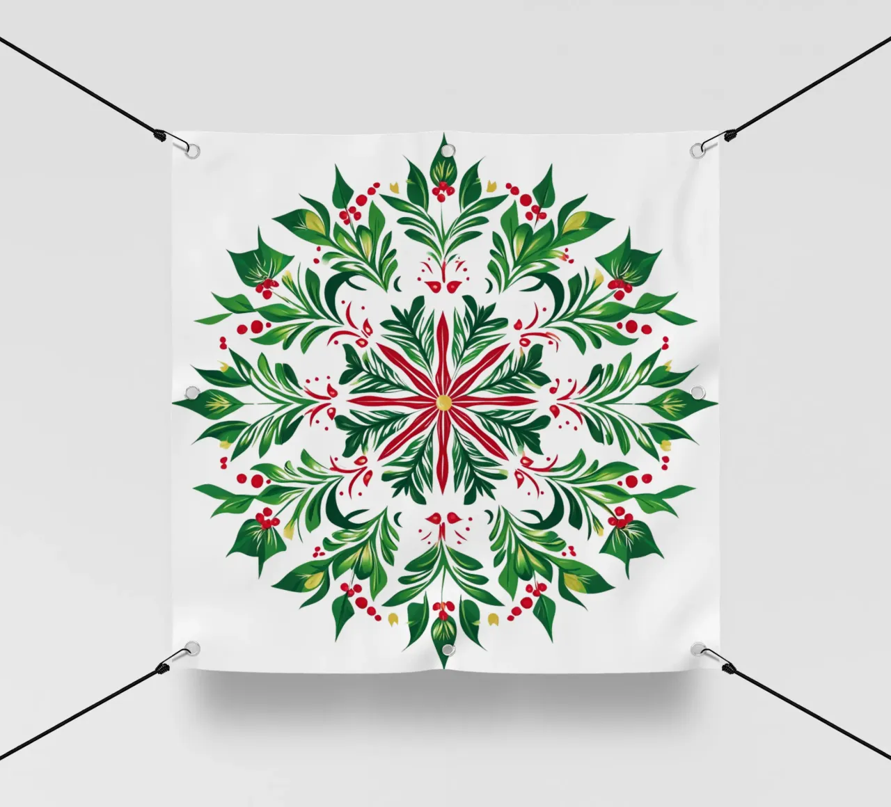 Christmas Mandala pvc cover by Spiritual Touch