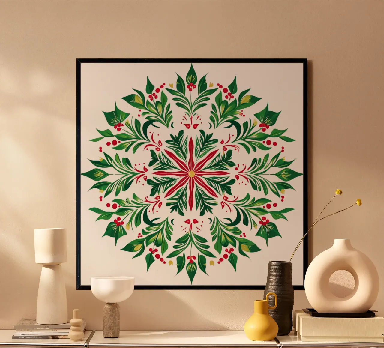 Christmas Mandala hahnemühle by Spiritual Touch