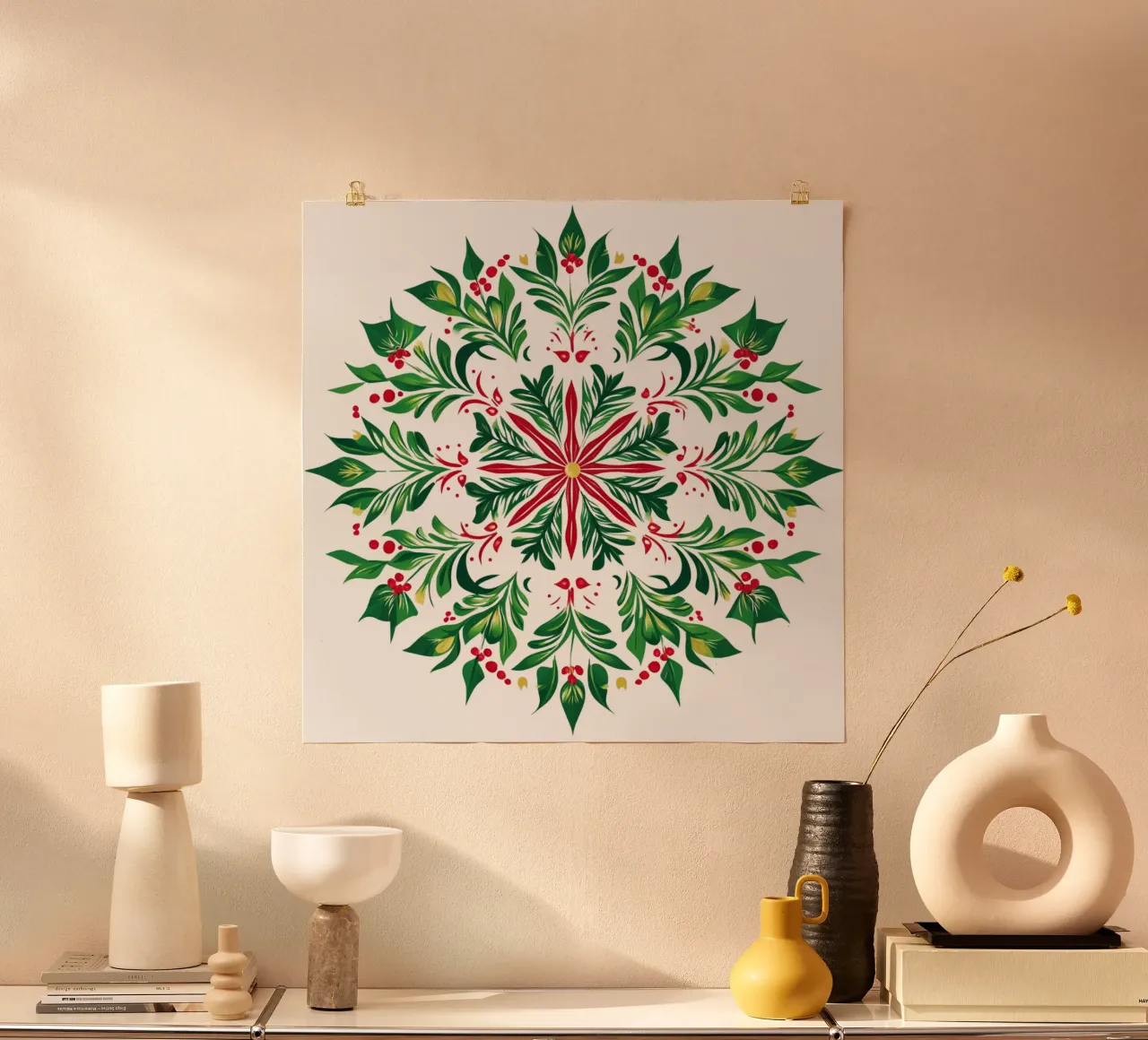 Mandala di Natale poster da Spiritual Touch
