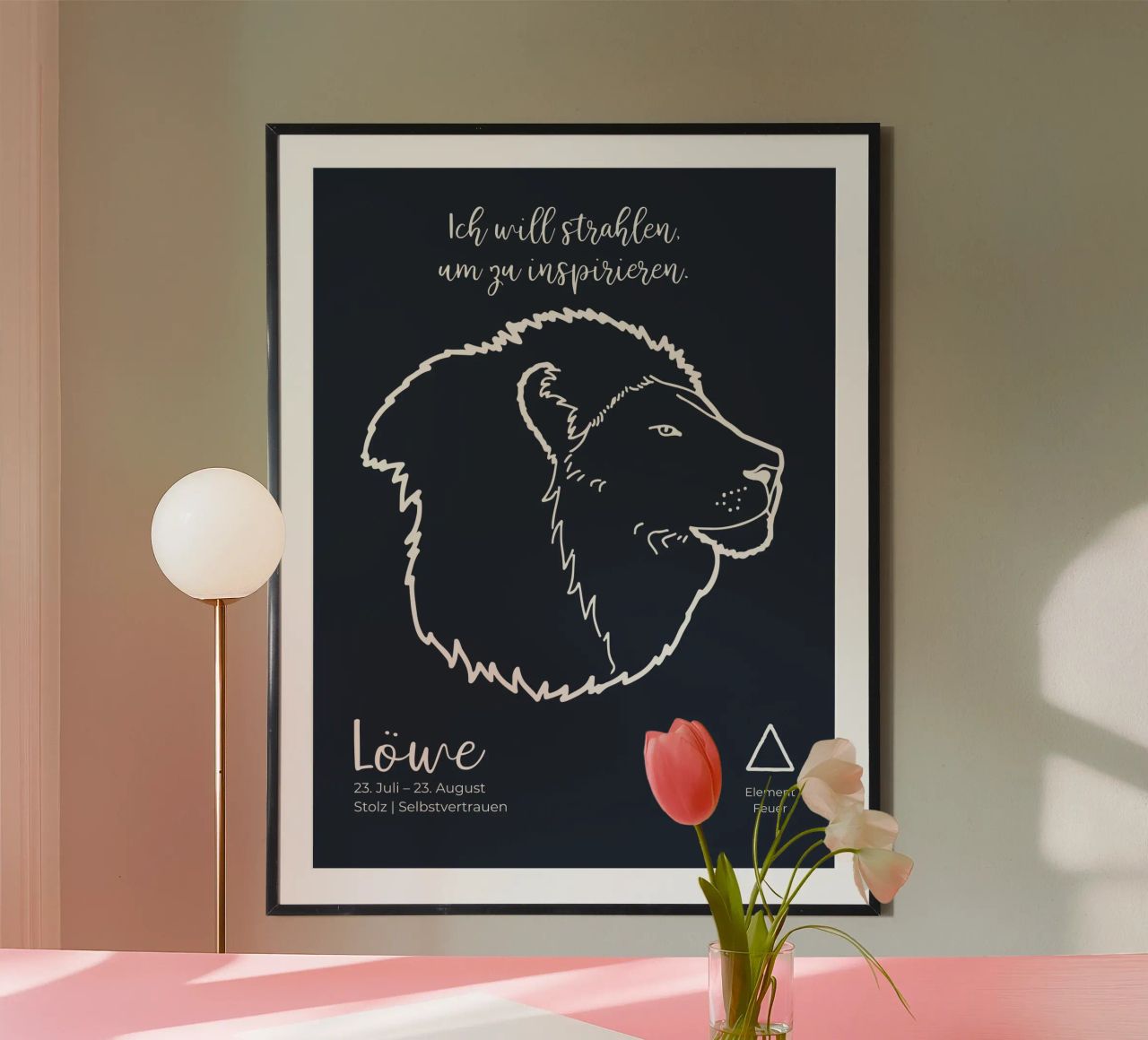 Löwe (23. Juli - 23. August) Poster von astrobrille