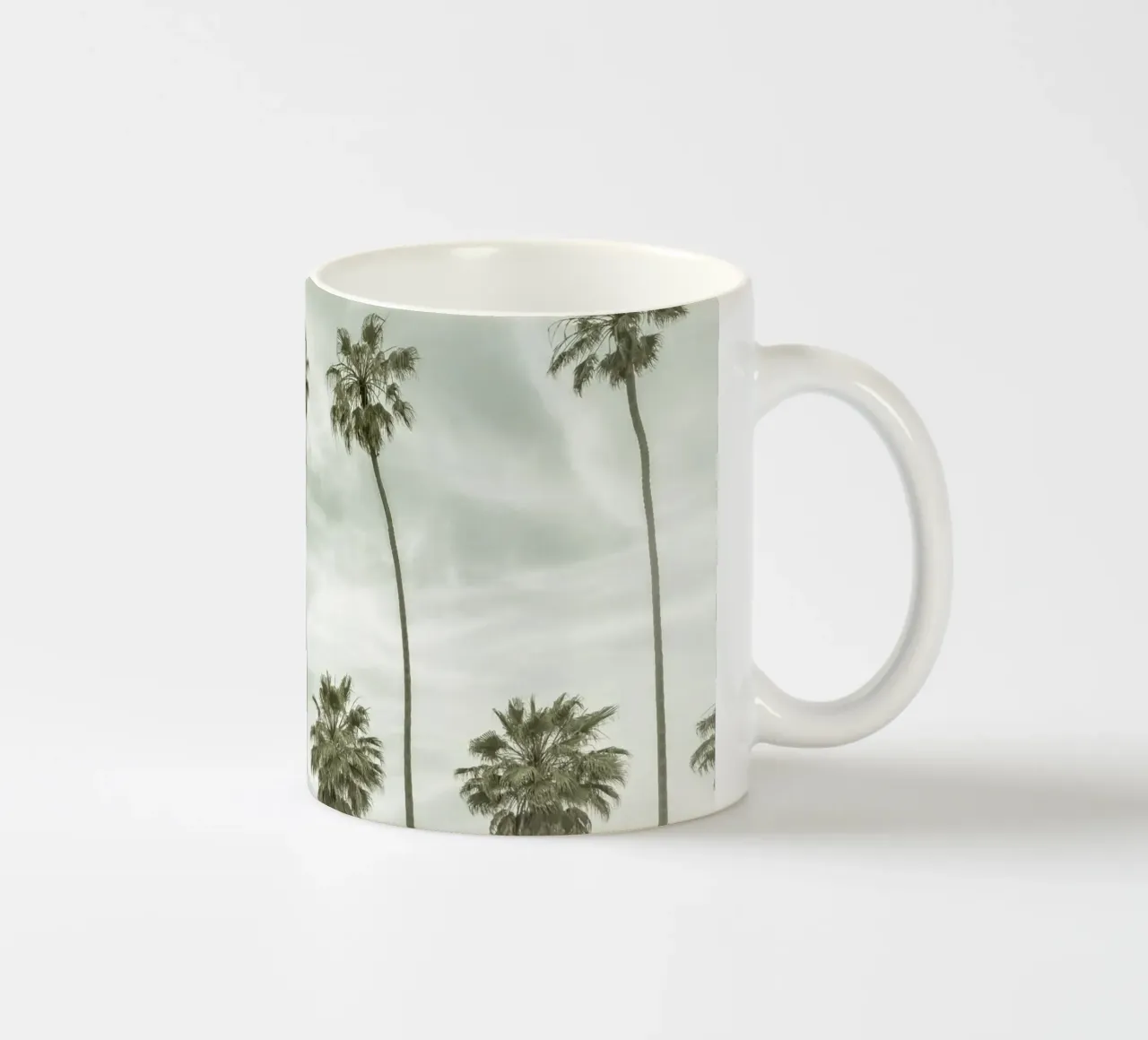 Palme idilliache in stile vintage tazza in ceramica da Melanie Viola
