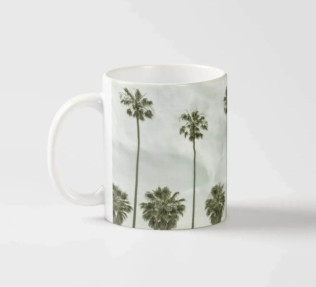 Palme idilliache in stile vintage tazza in ceramica da Melanie Viola