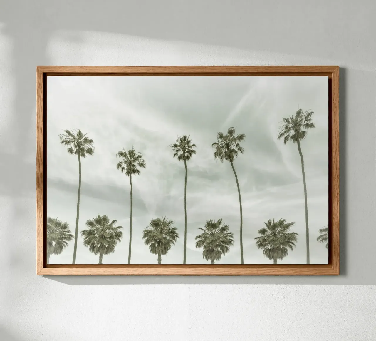 Palme idilliache in stile vintage alluminio dibond da Melanie Viola